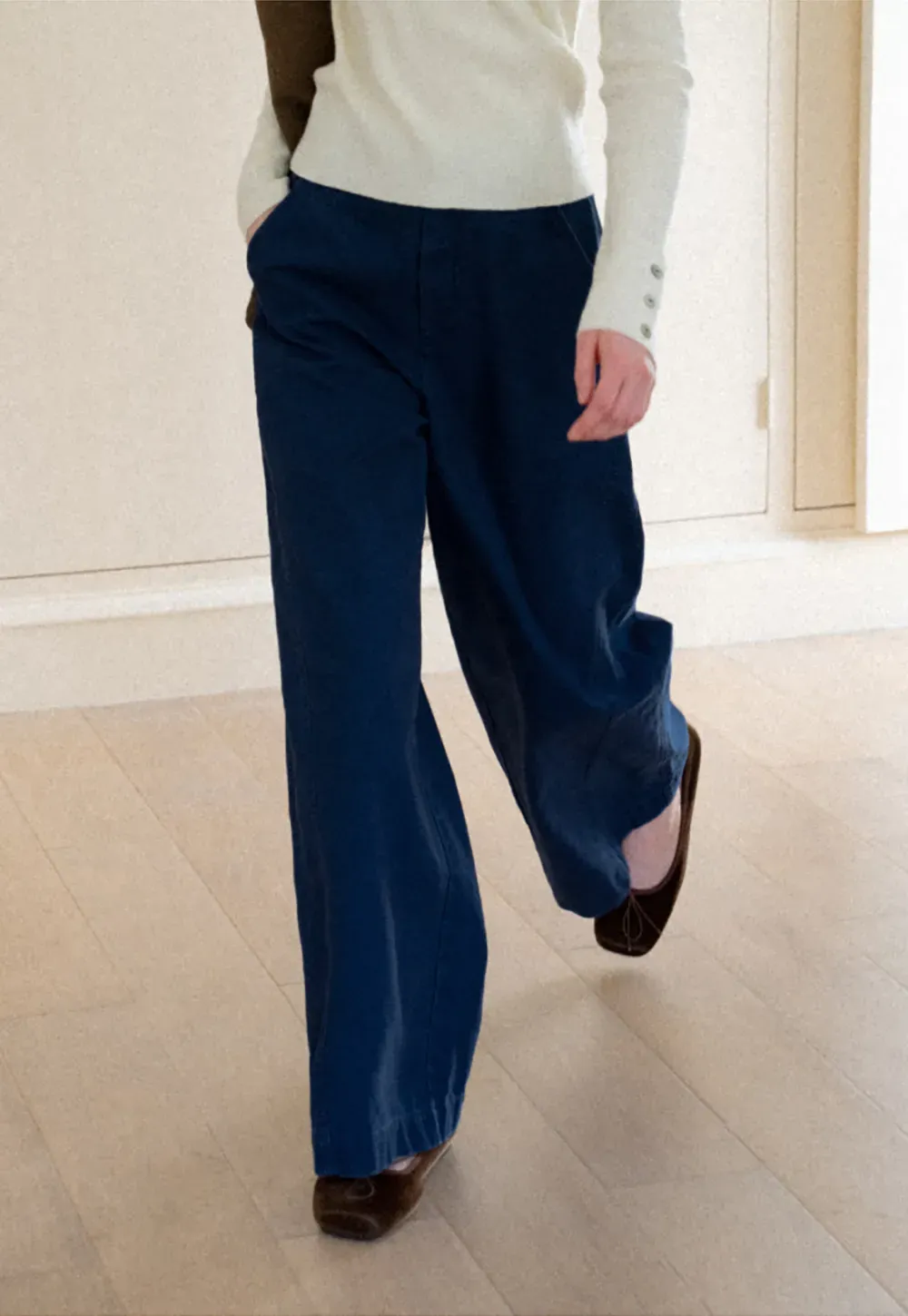 Wide Leg High Waist Casual Pants