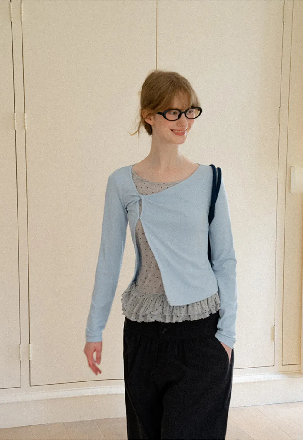 High Waist Wide Leg Pleated Casual Pants