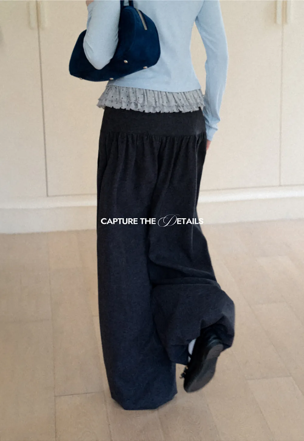 High Waist Wide Leg Pleated Casual Pants