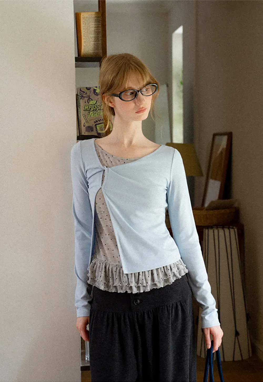 High Waist Wide Leg Pleated Casual Pants