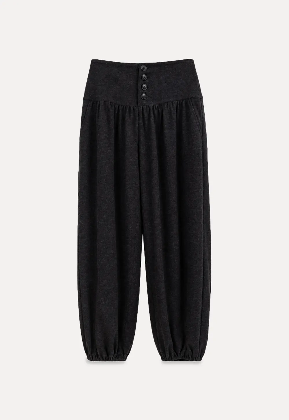 High Waist Wide Leg Pleated Casual Pants