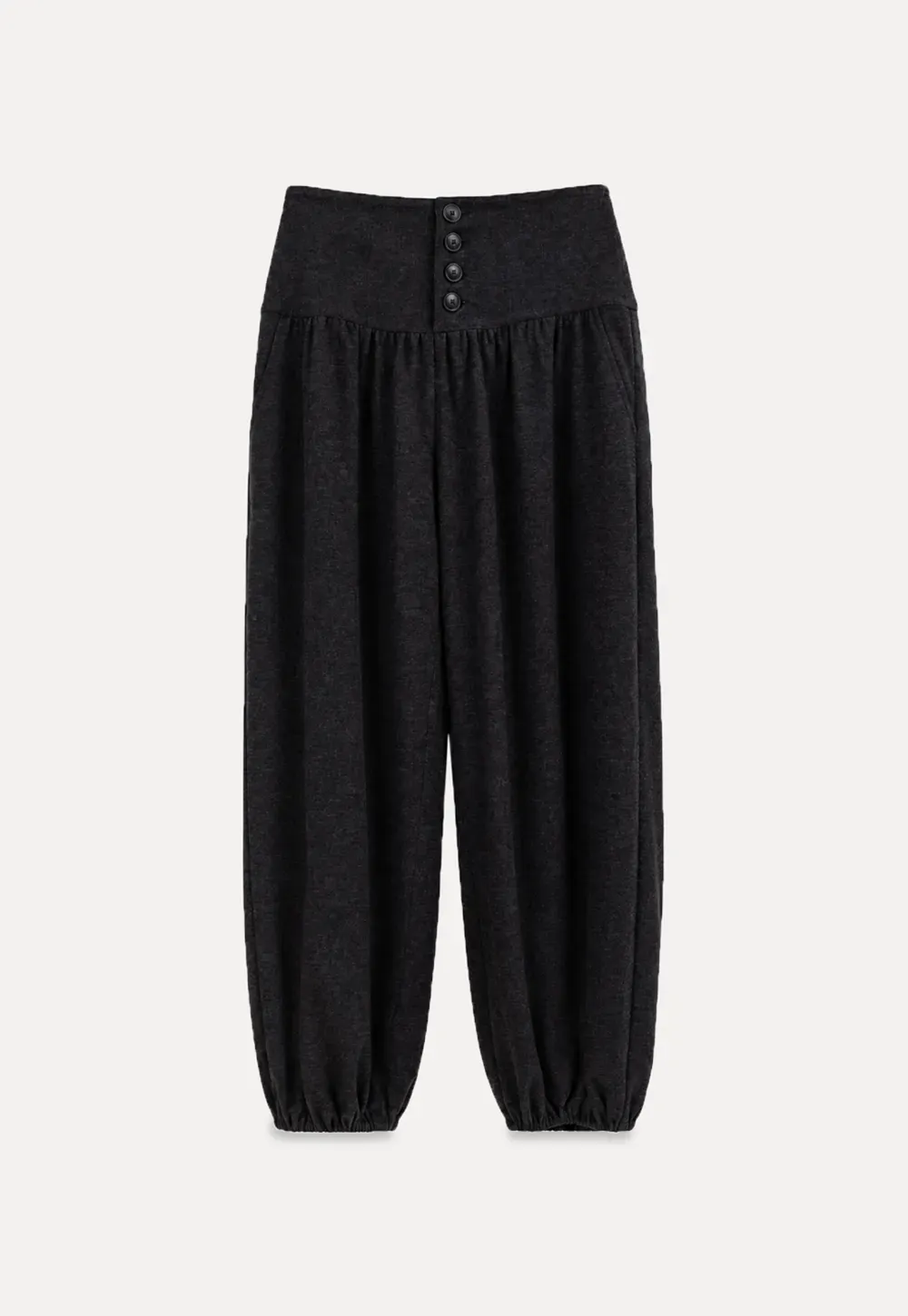 High Waist Wide Leg Pleated Casual Pants