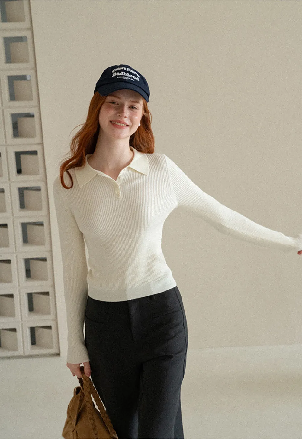 Lace Trim High Waist Wide Leg Casual Pants