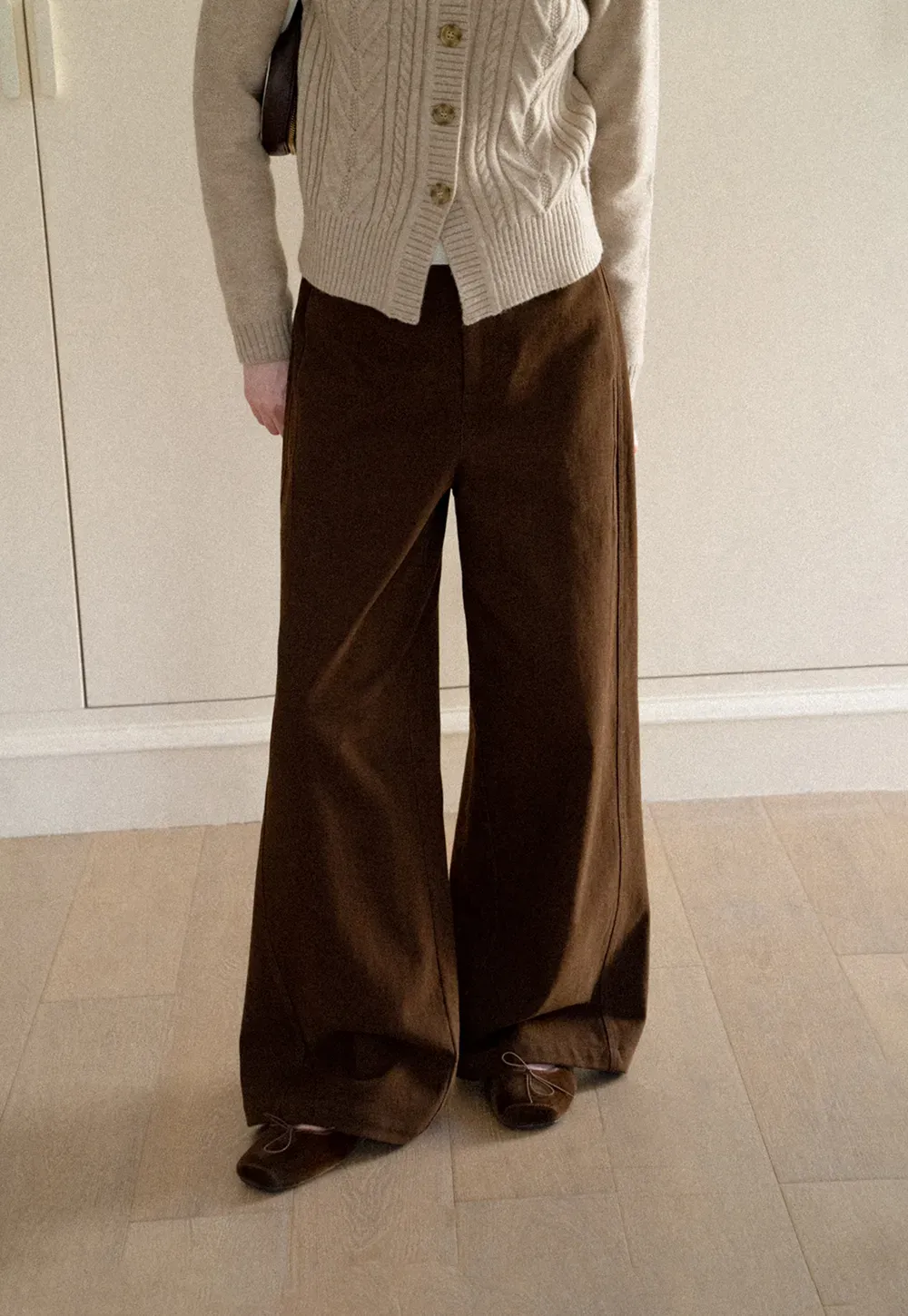 Wide Leg High Waist Casual Pants