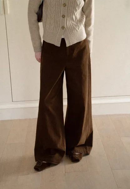 Wide Leg High Waist Casual Pants