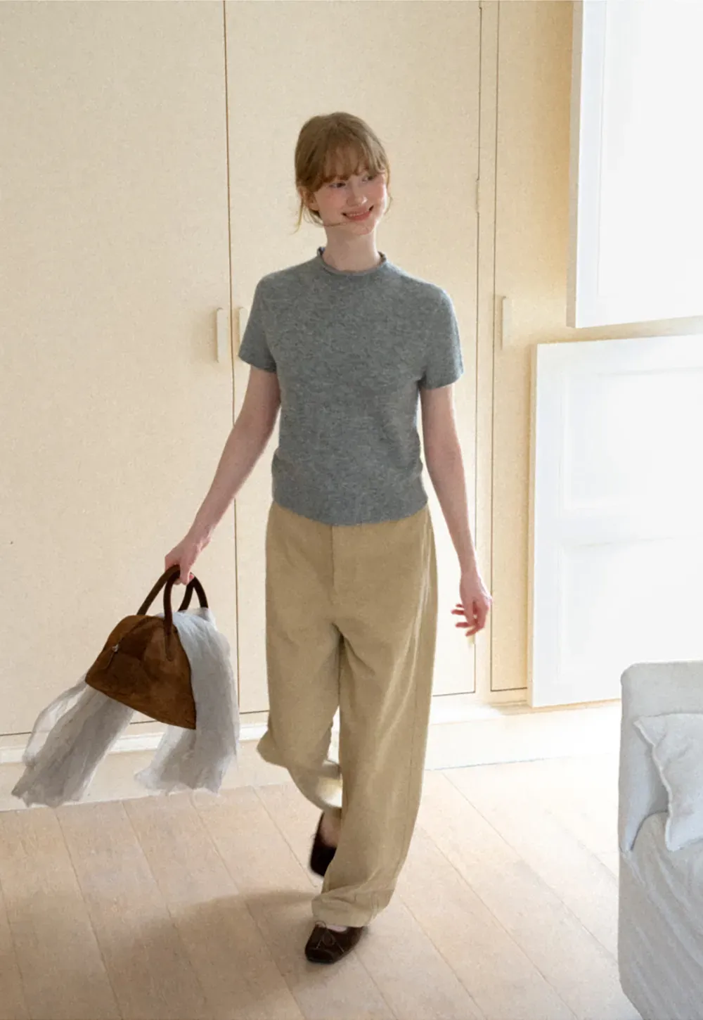 Wide Leg High Waist Casual Pants