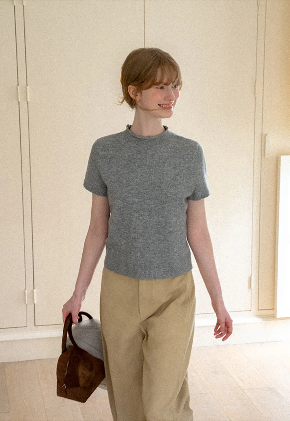 Wide Leg High Waist Casual Pants