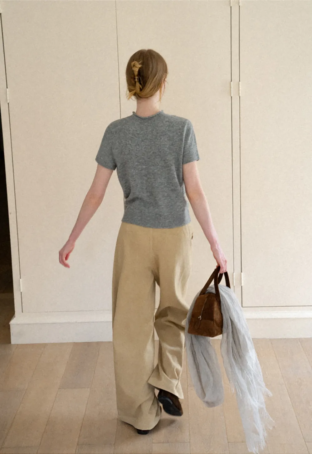 Wide Leg High Waist Casual Pants