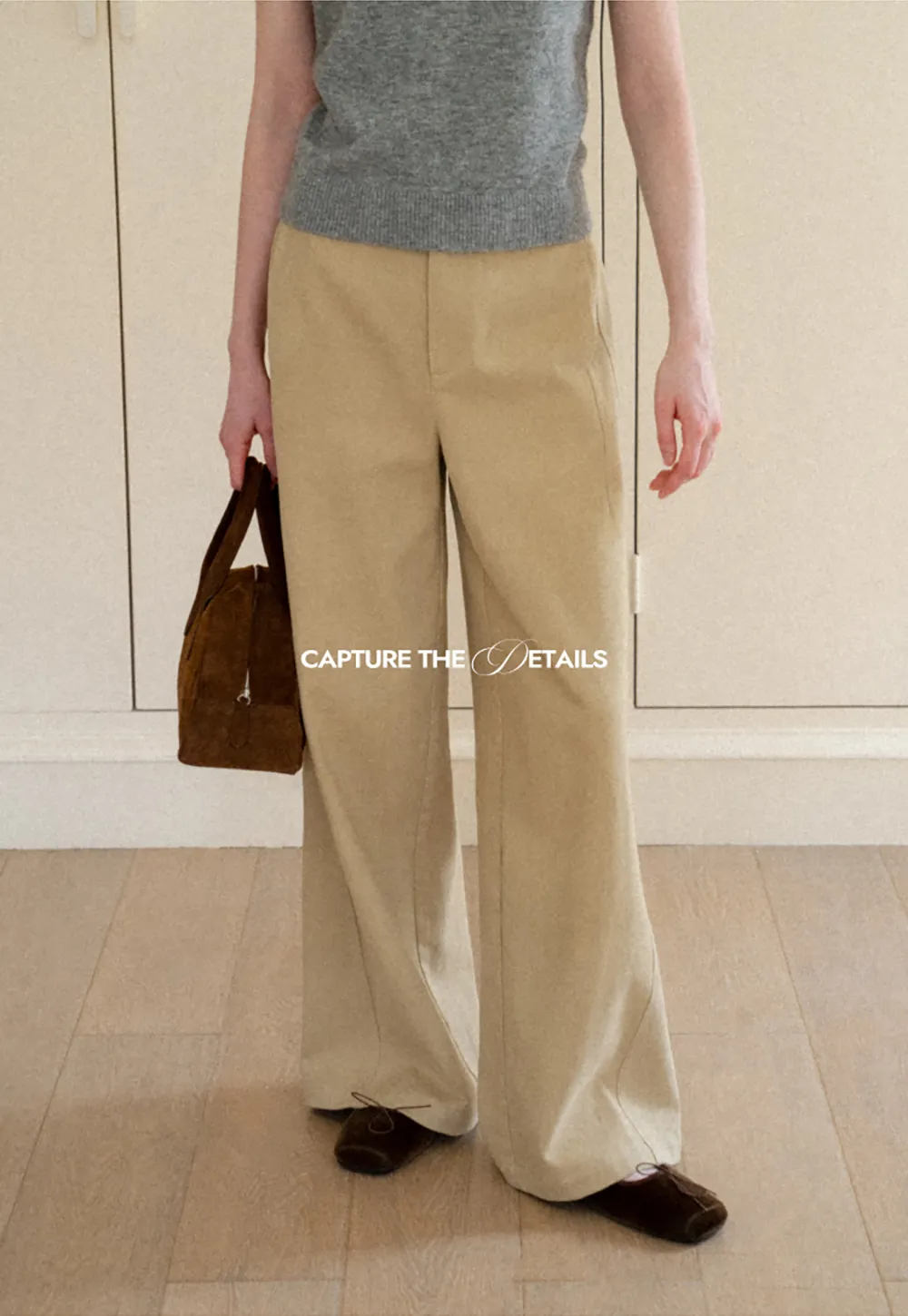 Wide Leg High Waist Casual Pants