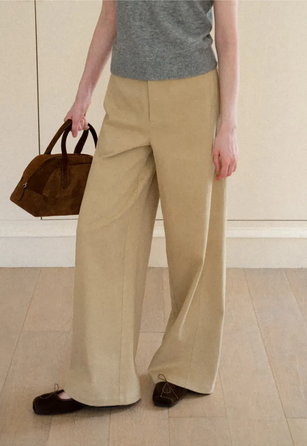 Wide Leg High Waist Casual Pants