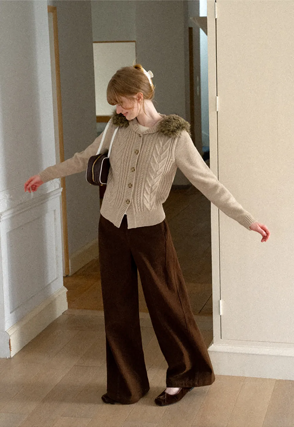 Wide Leg High Waist Casual Pants