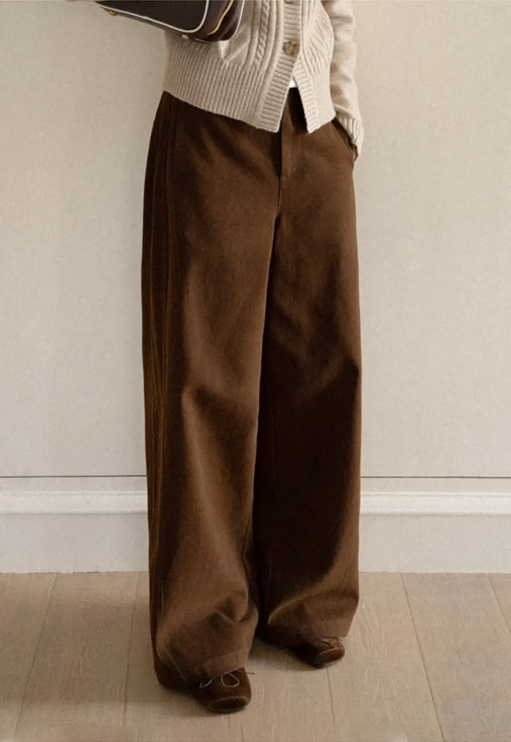 Wide Leg High Waist Casual Pants