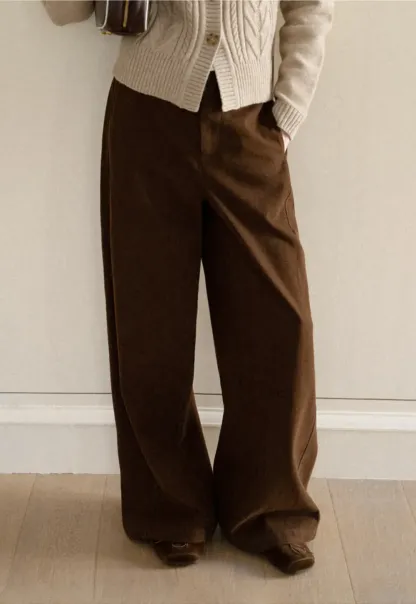 Wide Leg High Waist Casual Pants