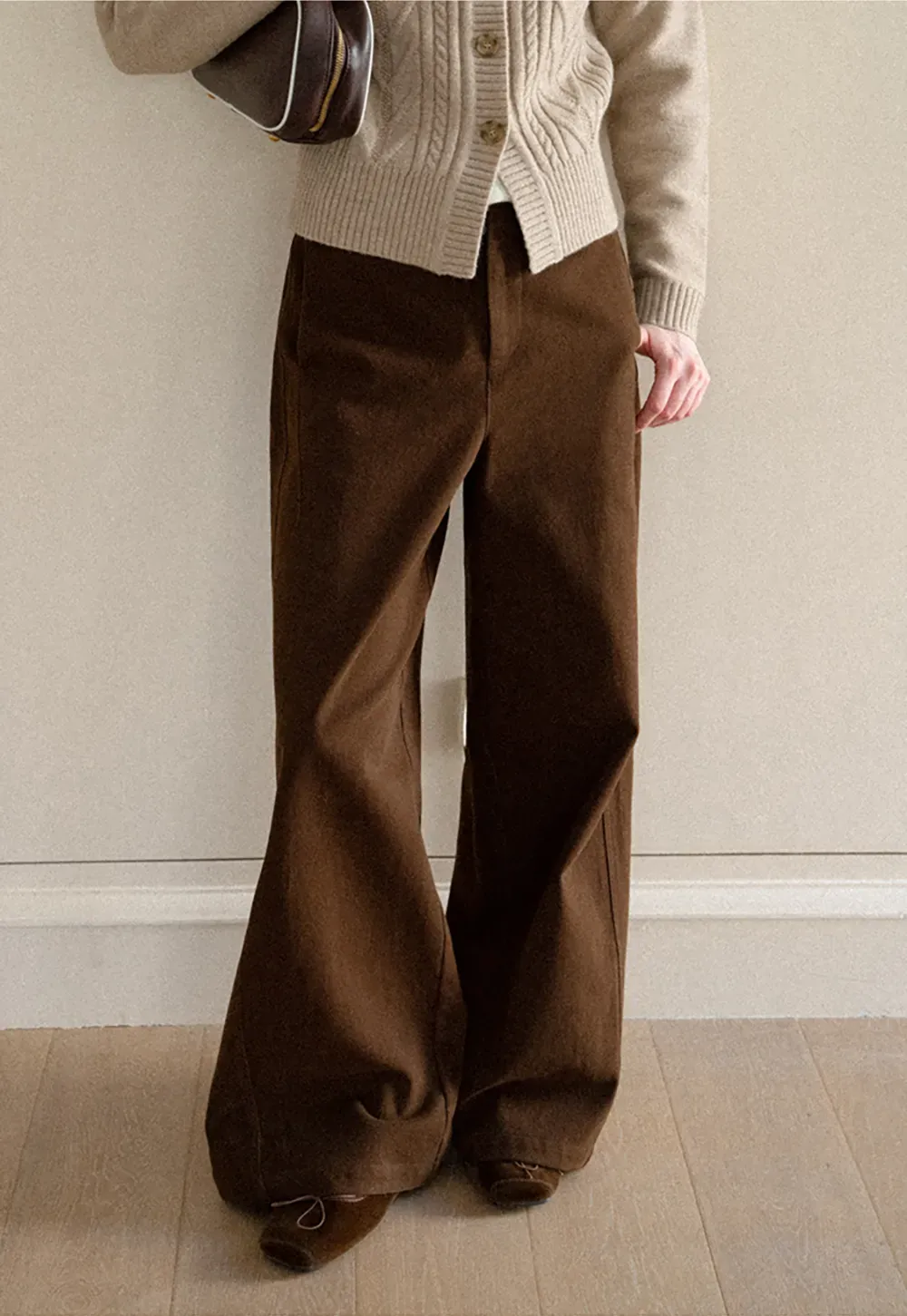 Wide Leg High Waist Casual Pants