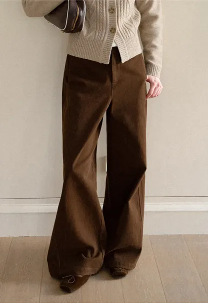 Wide Leg High Waist Casual Pants