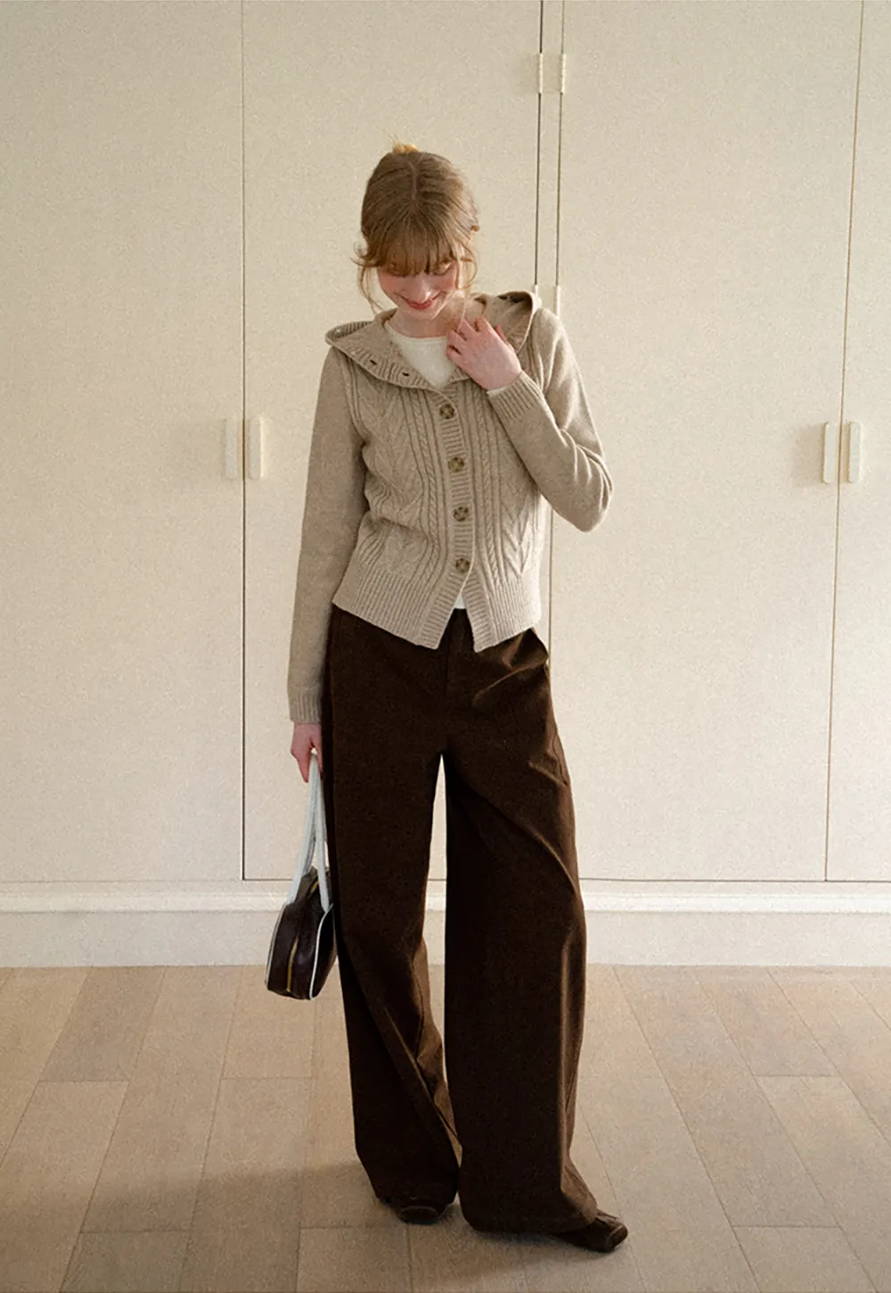 Wide Leg High Waist Casual Pants