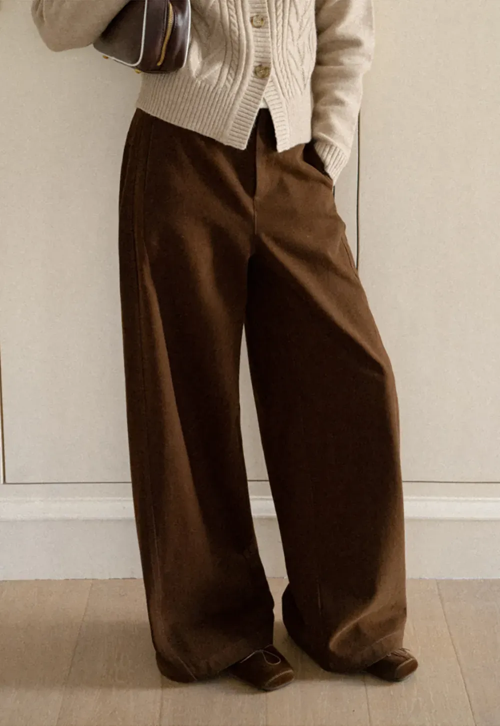 Wide Leg High Waist Casual Pants