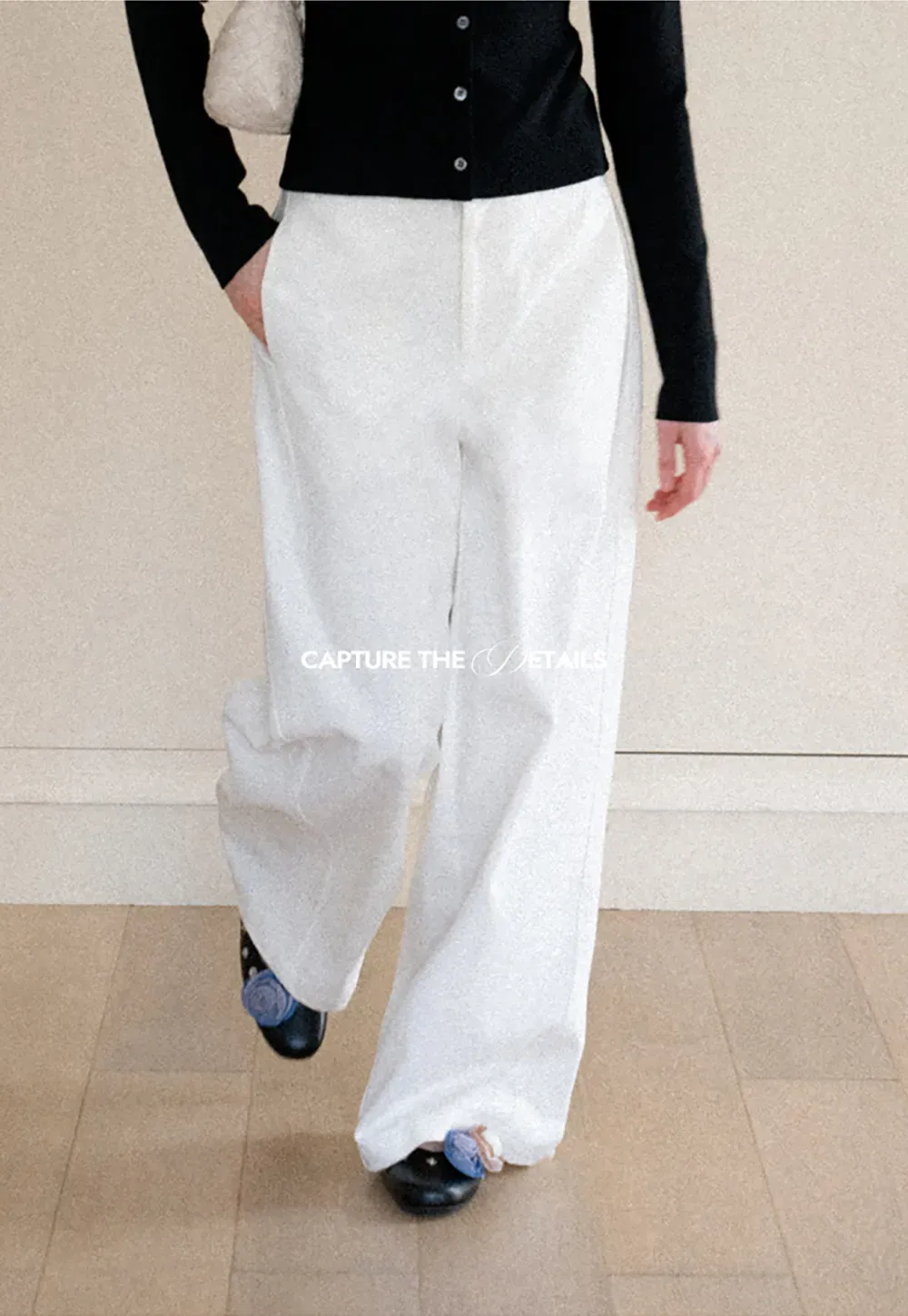 Wide Leg High Waist Casual Pants