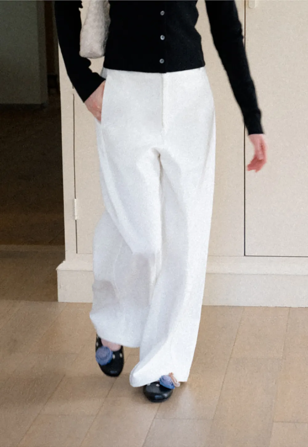 Wide Leg High Waist Casual Pants