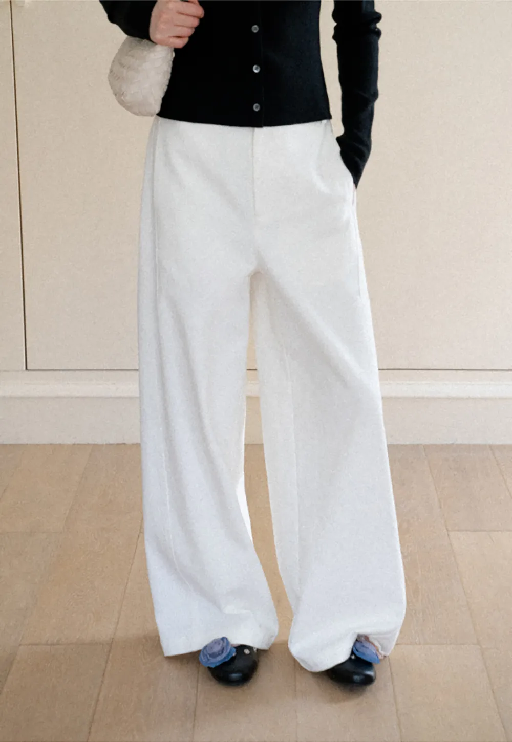 Wide Leg High Waist Casual Pants