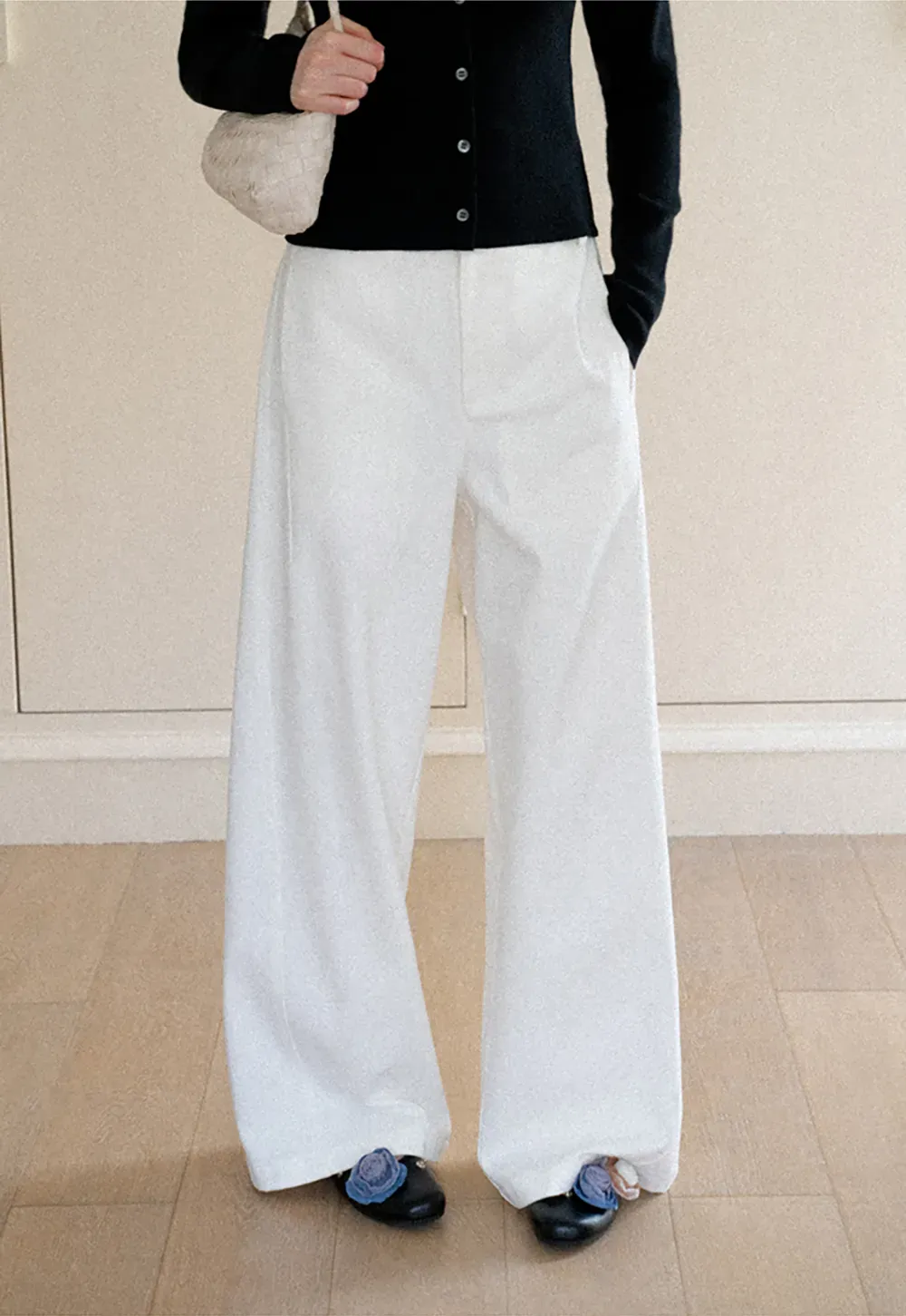 Wide Leg High Waist Casual Pants