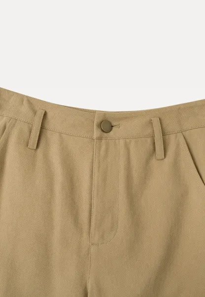 Wide Leg Pleated Casual Pants