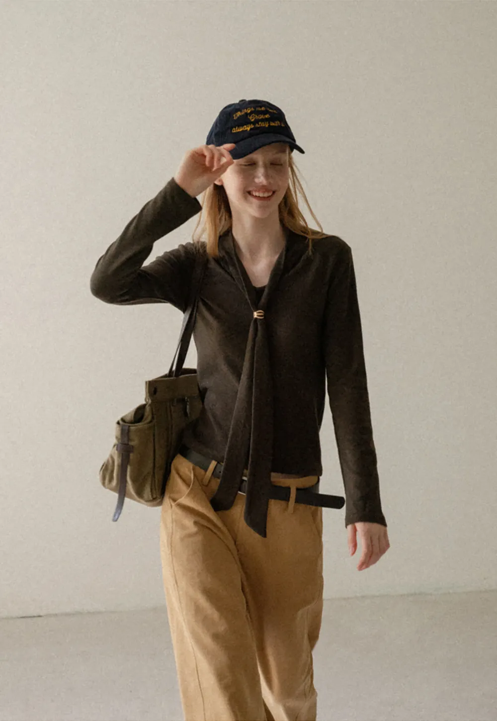 Wide Leg Pleated Casual Pants
