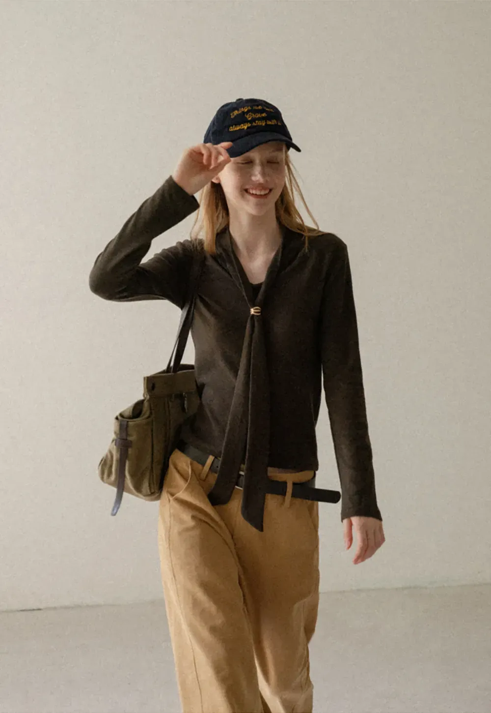 Wide Leg Pleated Casual Pants