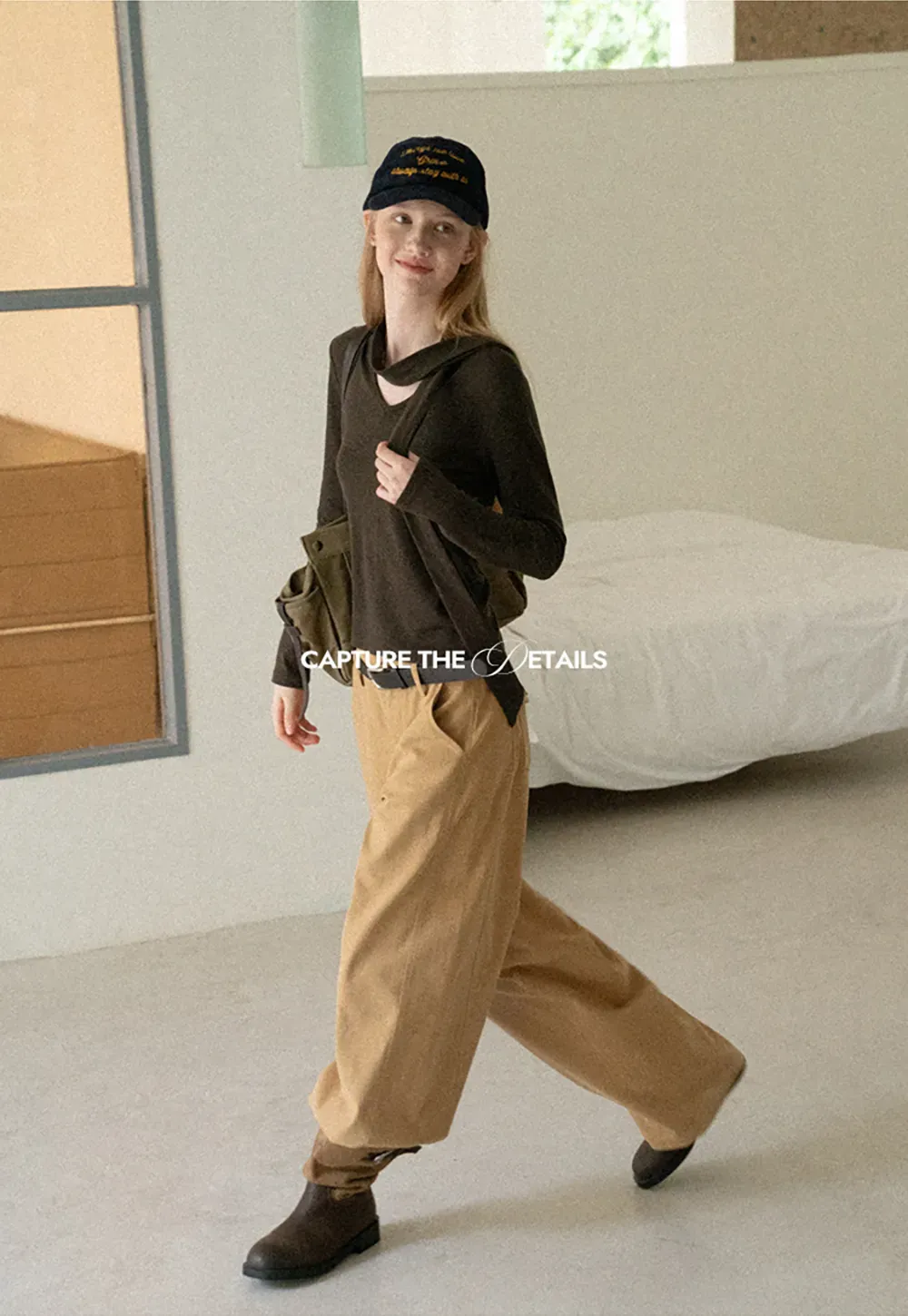 Wide Leg Pleated Casual Pants