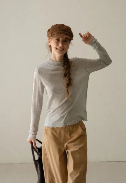 Wide Leg Pleated Casual Pants
