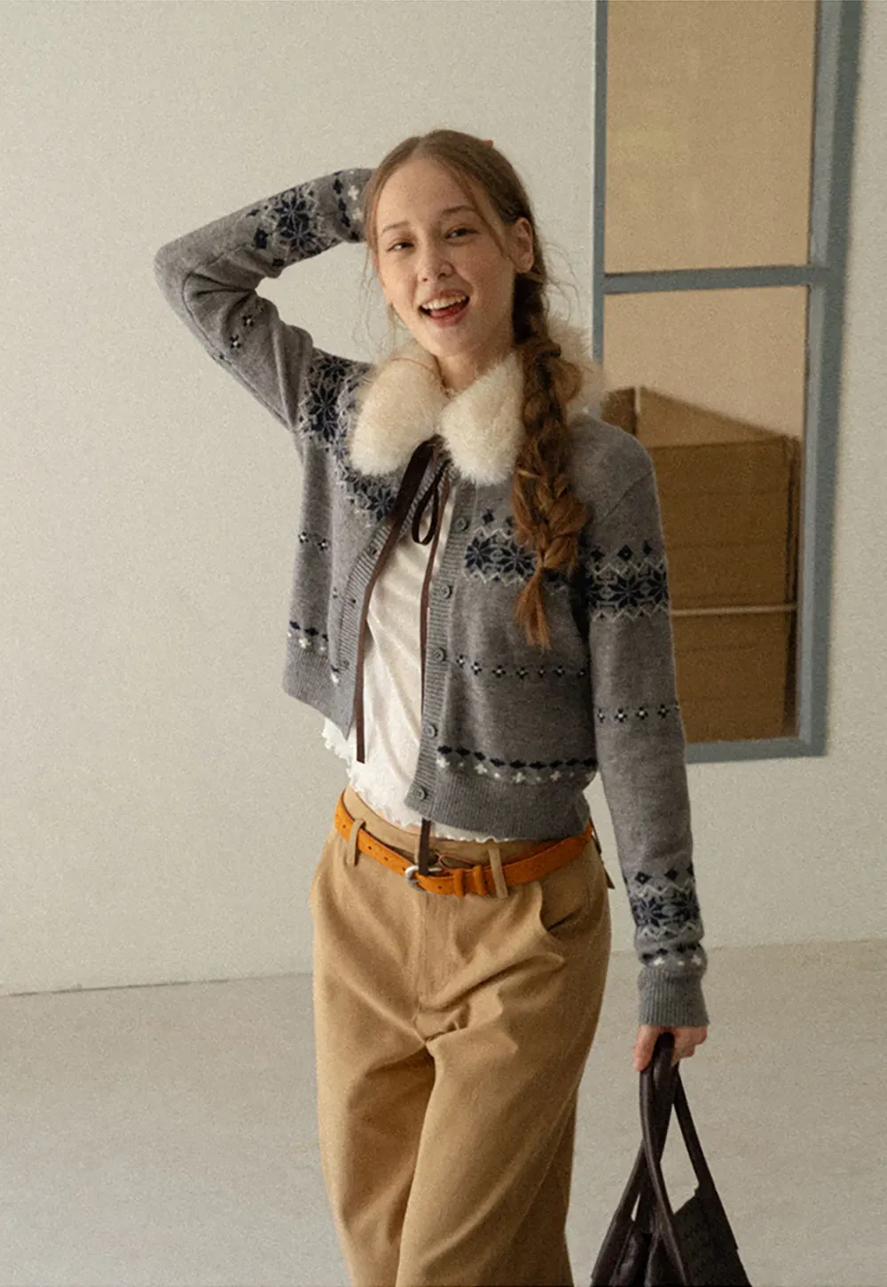 Wide Leg Pleated Casual Pants