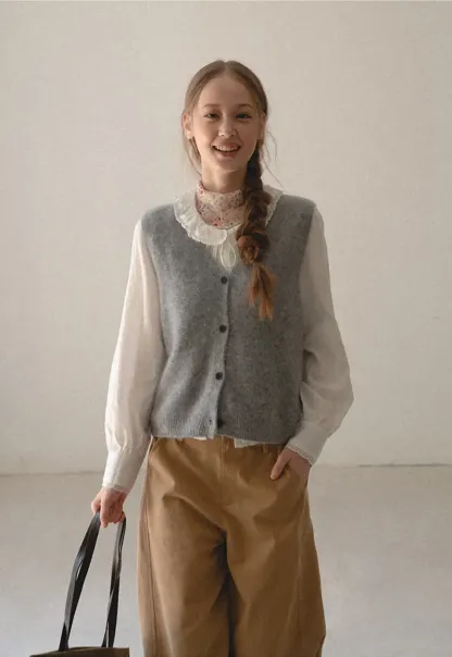 Wide Leg Pleated Casual Pants
