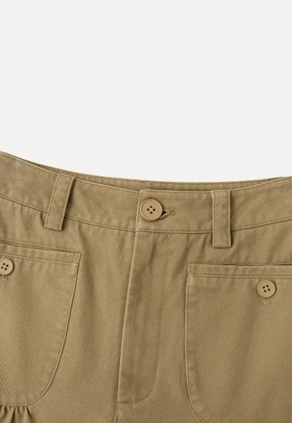 High Waist Pleated Wide Leg Casual Pants