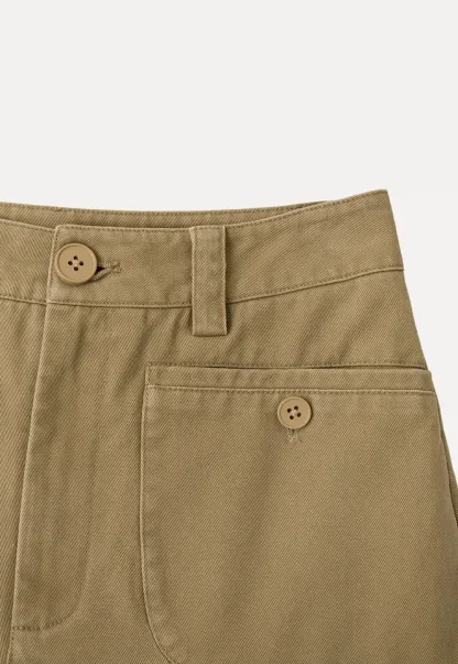 High Waist Pleated Wide Leg Casual Pants