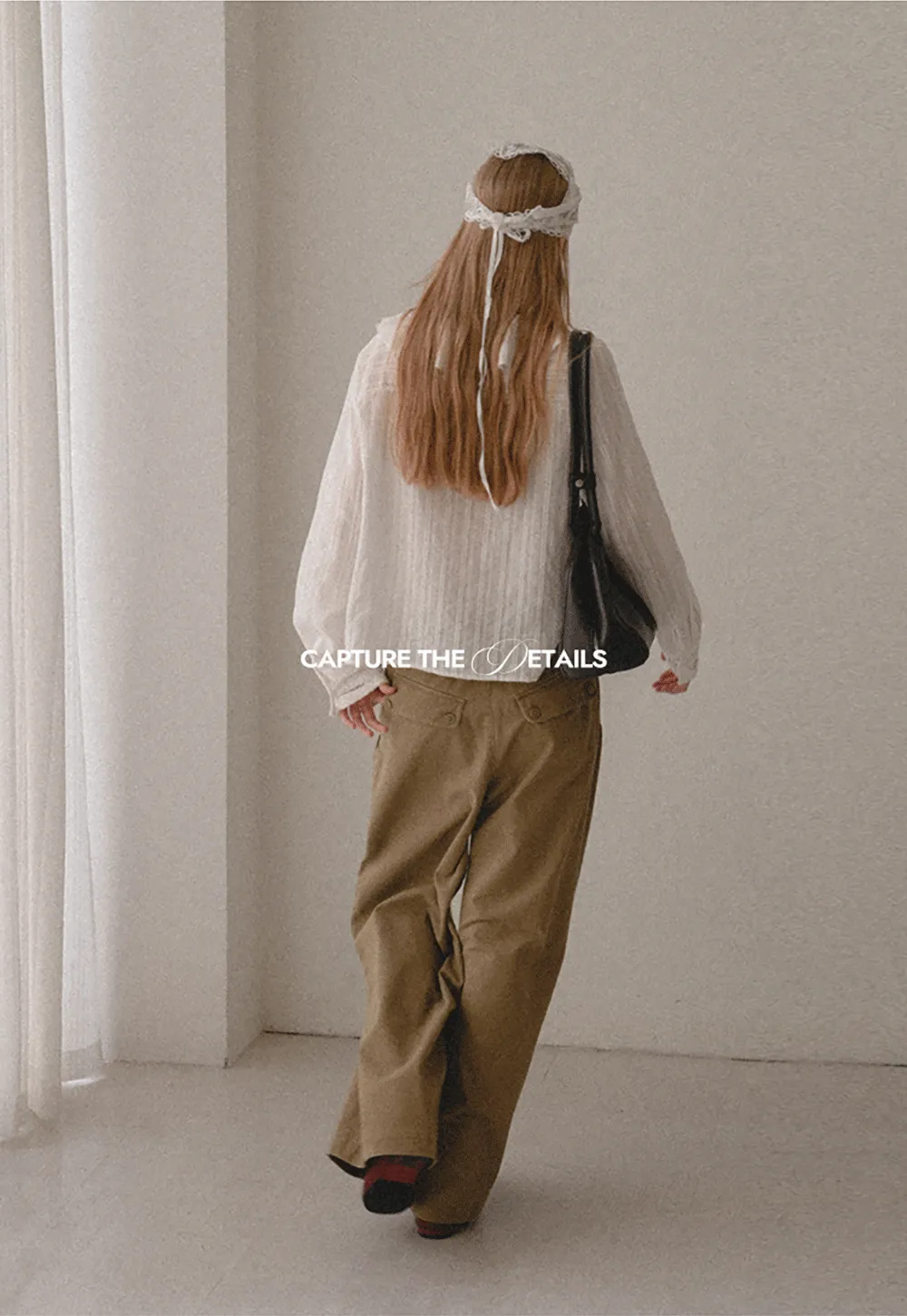 High Waist Pleated Wide Leg Casual Pants