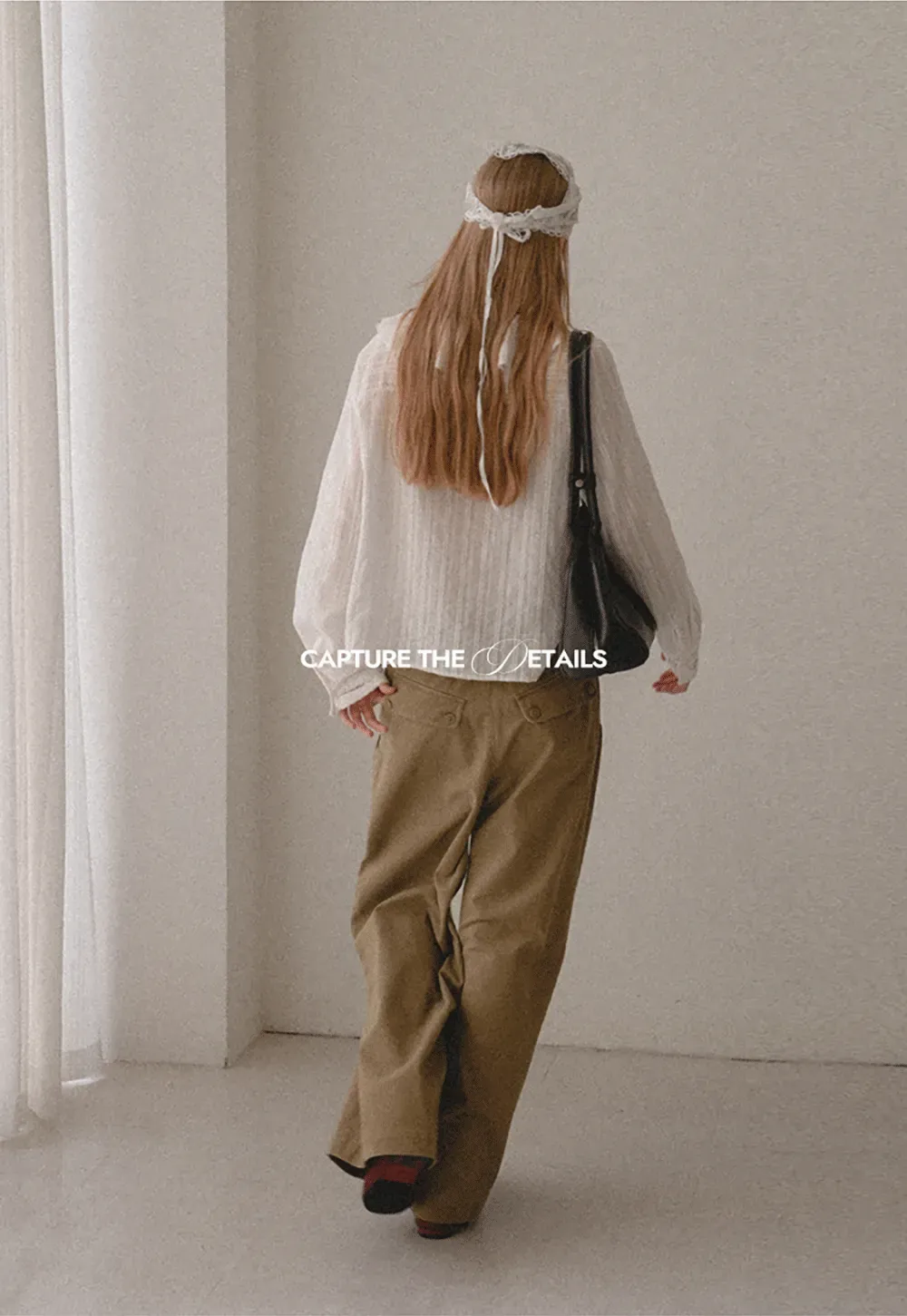 High Waist Pleated Wide Leg Casual Pants