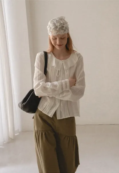 High Waist Pleated Wide Leg Casual Pants