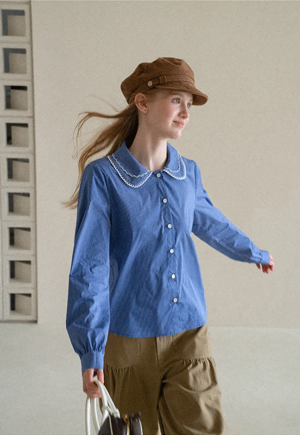 High Waist Pleated Wide Leg Casual Pants