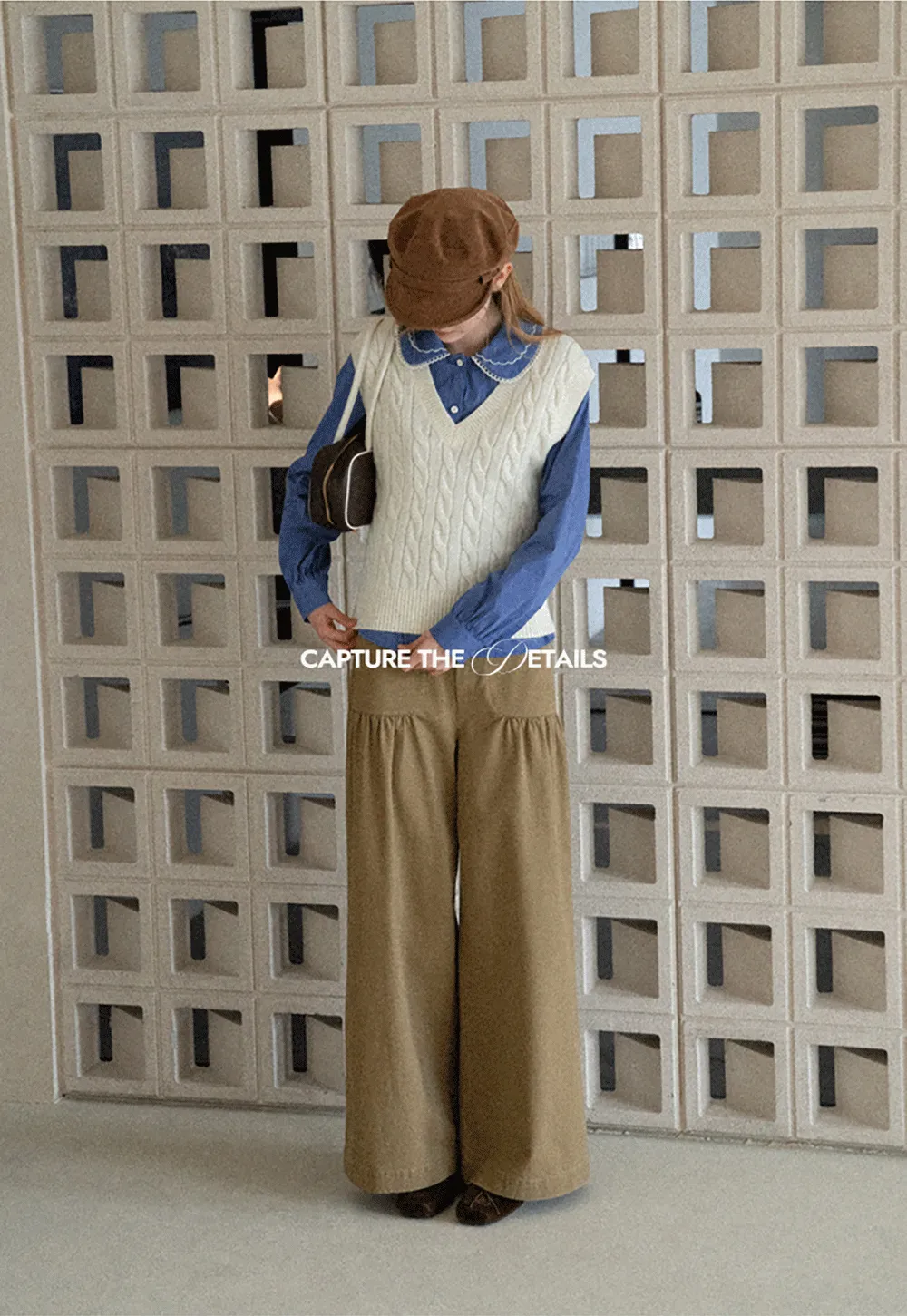 High Waist Pleated Wide Leg Casual Pants