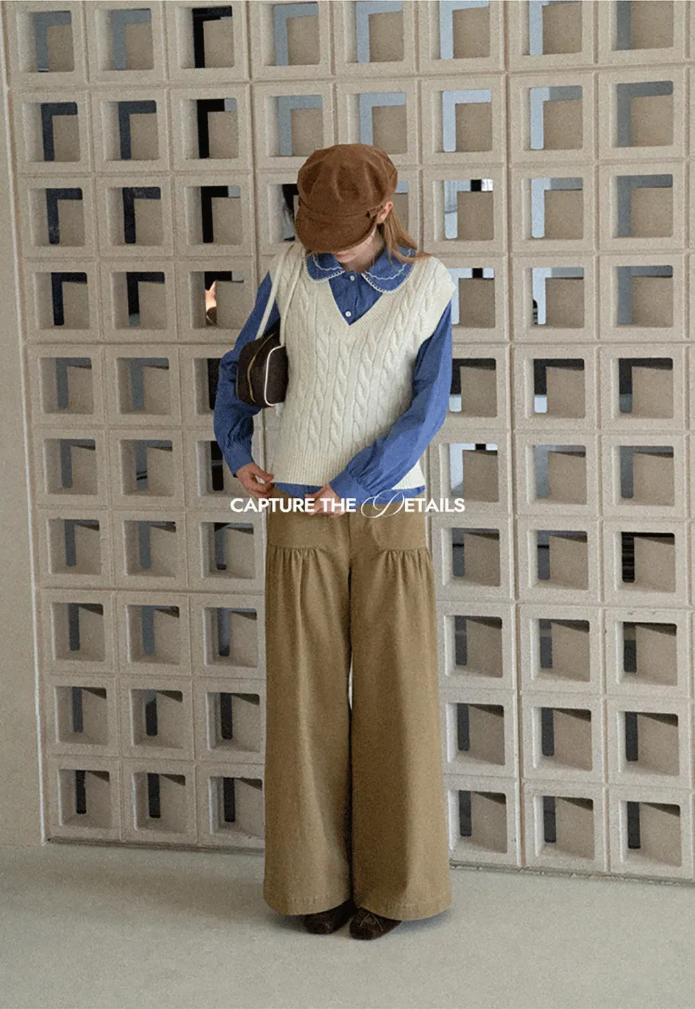 High Waist Pleated Wide Leg Casual Pants