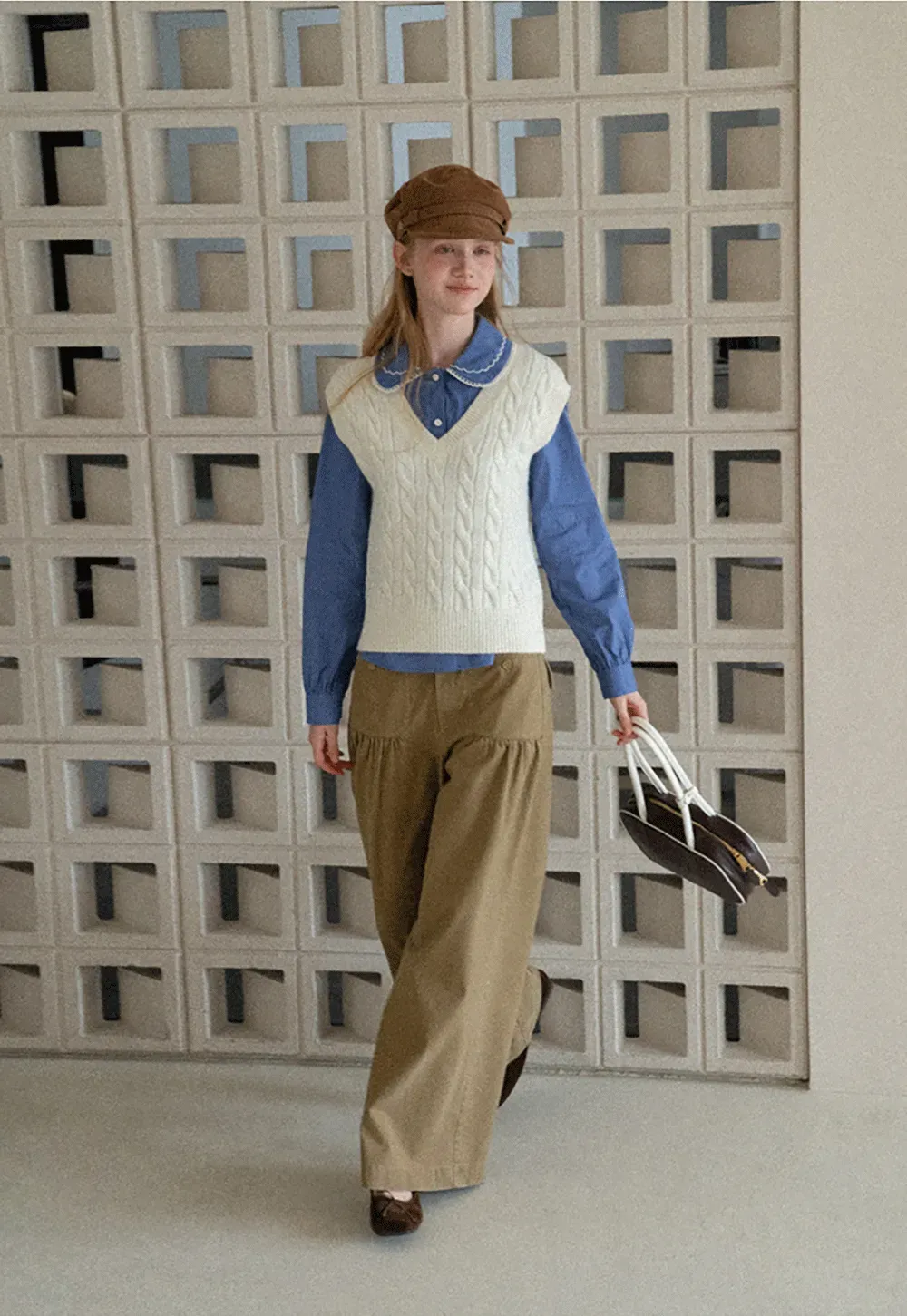 High Waist Pleated Wide Leg Casual Pants