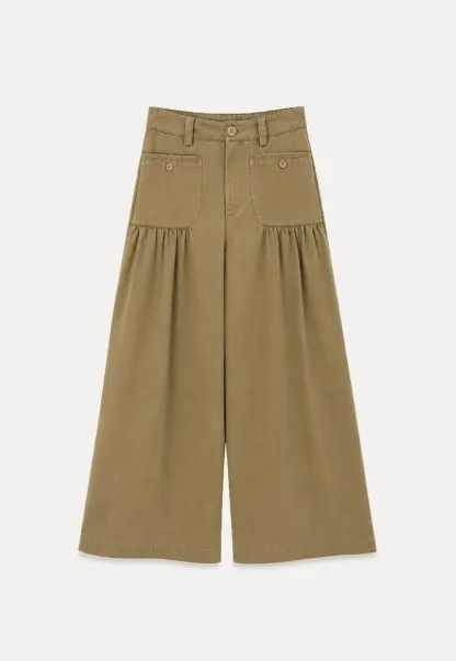 High Waist Pleated Wide Leg Casual Pants