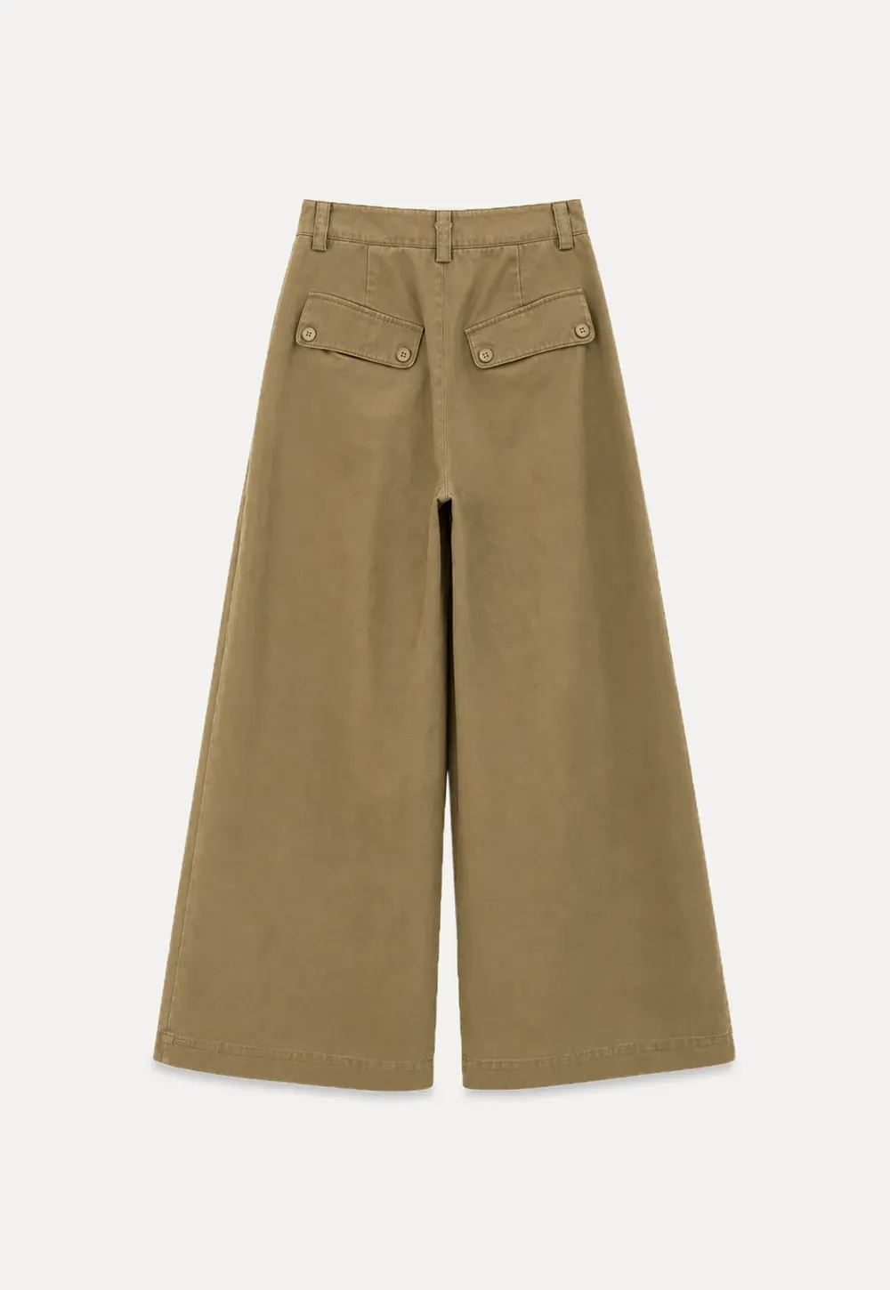 High Waist Pleated Wide Leg Casual Pants