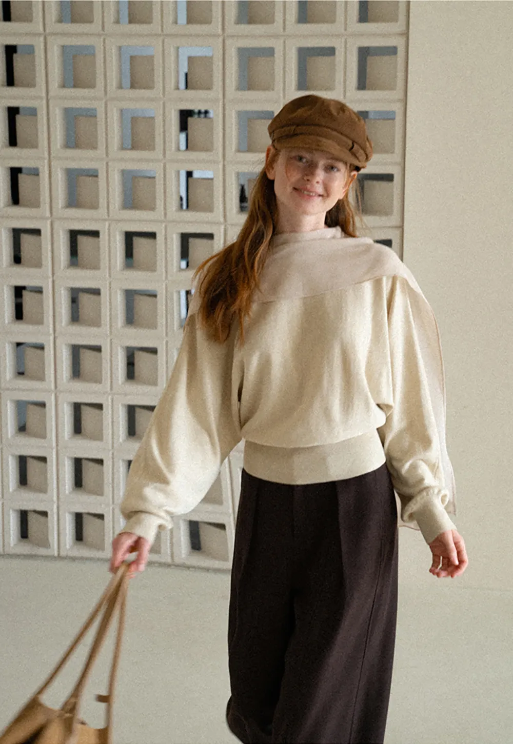 High Waist Wide Leg Pleated Casual Pants