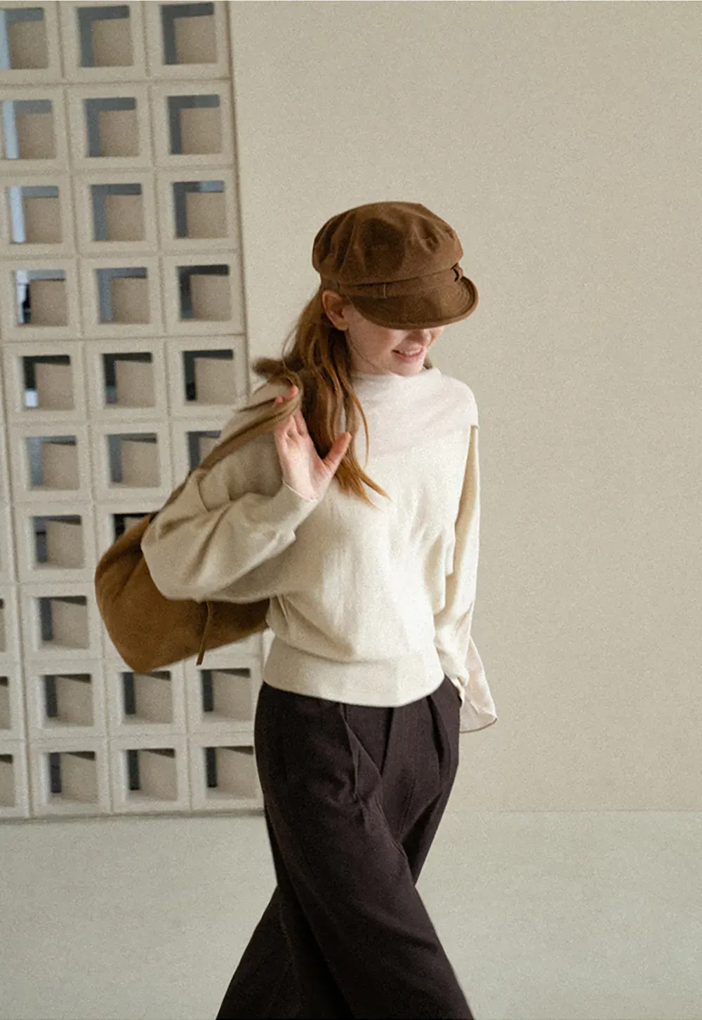 High Waist Wide Leg Pleated Casual Pants