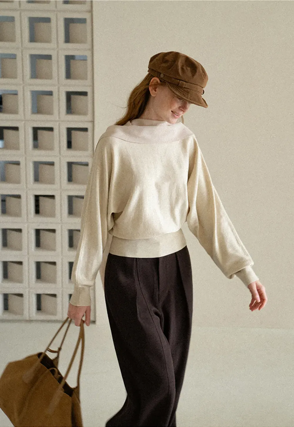 High Waist Wide Leg Pleated Casual Pants