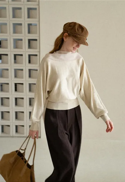 High Waist Wide Leg Pleated Casual Pants