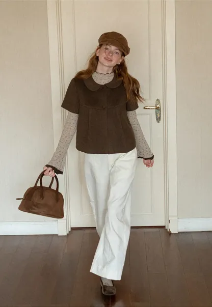 Wide Leg Straight Cut Casual Pants