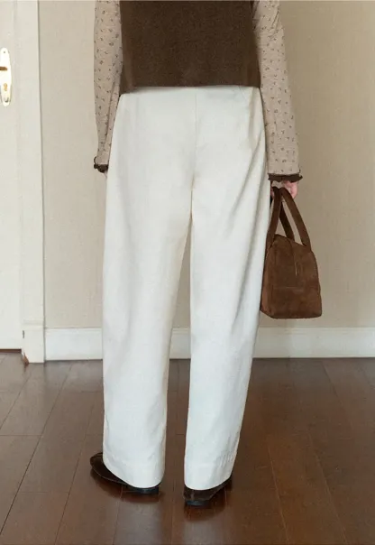 Wide Leg Straight Cut Casual Pants