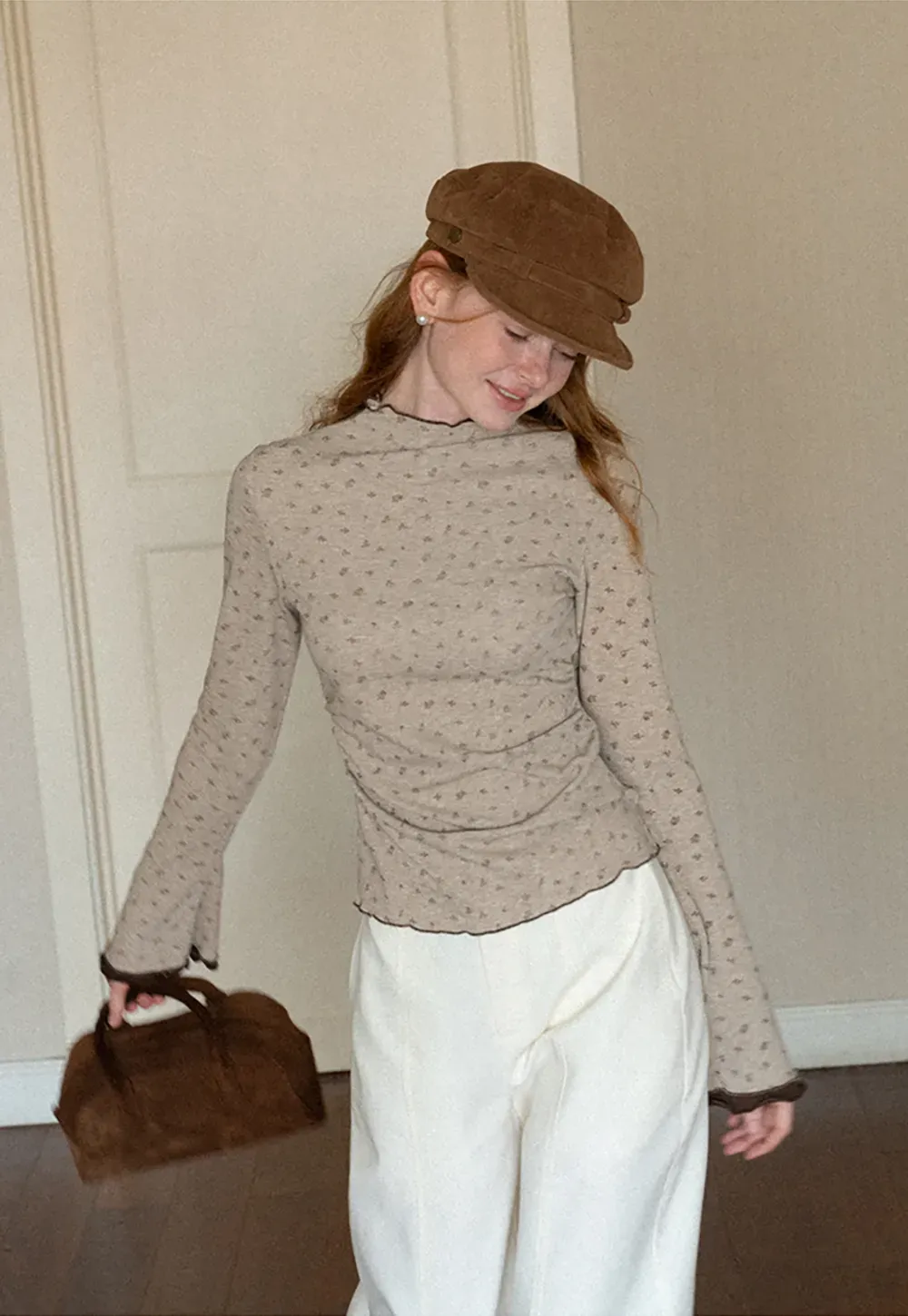 Wide Leg Straight Cut Casual Pants